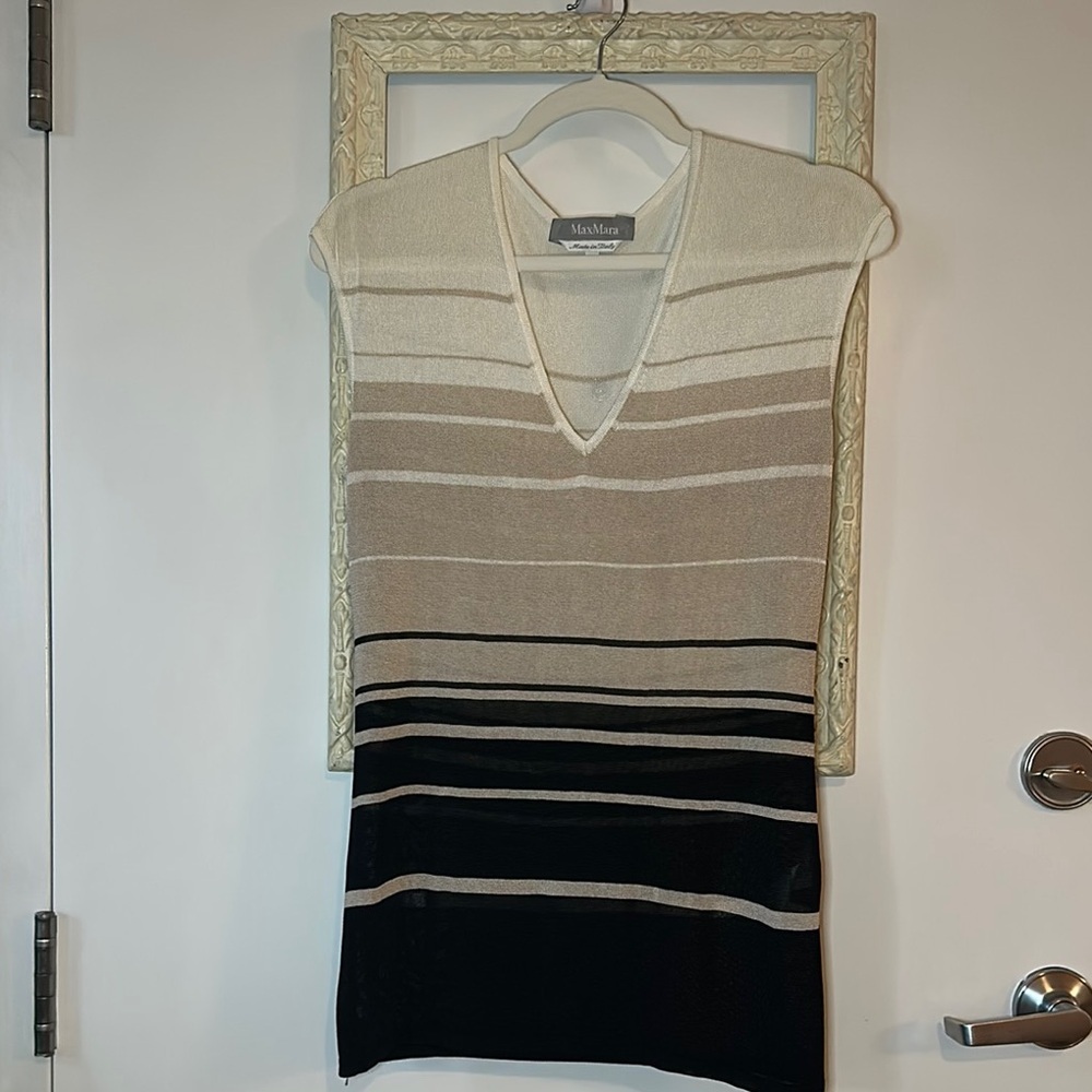 MaxMara Women's Striped Sweater - Cream, Tan, Black